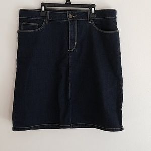 Navy Blue Jean Skirt!